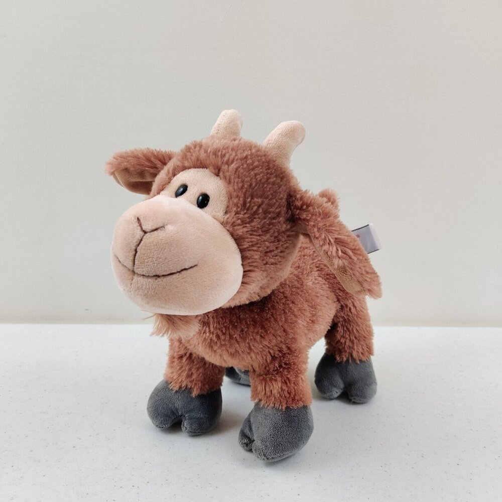 GUND Goat  Kiddo 4040174 Plush Toy  Brown & Gray Stuffed Animal